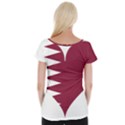 Heart-love-flag-qatar Cap Sleeve Top View2