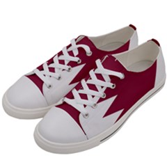 Heart-love-flag-qatar Women s Low Top Canvas Sneakers by Bedest