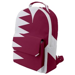 Heart-love-flag-qatar Flap Pocket Backpack (small) by Bedest