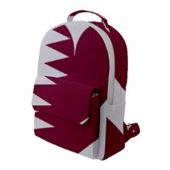 Heart-love-flag-qatar Flap Pocket Backpack (large) by Bedest