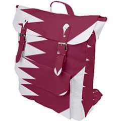 Heart-love-flag-qatar Buckle Up Backpack by Bedest