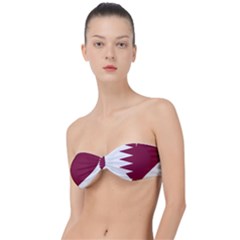 Heart-love-flag-qatar Classic Bandeau Bikini Top  by Bedest