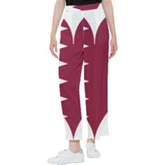 Heart-love-flag-qatar Women s Pants  by Bedest