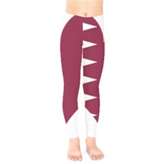 Heart-love-flag-qatar Kids  Classic Winter Leggings by Bedest