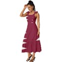 Heart-love-flag-qatar Tie-Strap Tiered Midi Chiffon Dress View2