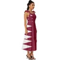 Heart-love-flag-qatar Tie-Strap Tiered Midi Chiffon Dress View3