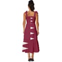 Heart-love-flag-qatar Tie-Strap Tiered Midi Chiffon Dress View4