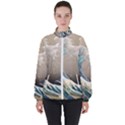 Japanese Wave Women s High Neck Windbreaker View1