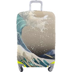 Japanese Wave Luggage Cover (large) by Cowasu