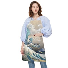 Japanese Wave Pocket Apron by Cowasu