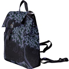 Vapor Wave Aesthetic Art Neon Asian Kanagawa Japanese Buckle Everyday Backpack by Cowasu