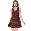 Abstract Red Geometric Inside Out Reversible Sleeveless Dress View1