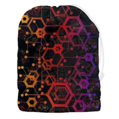 Abstract Red Geometric Drawstring Pouch (3xl)