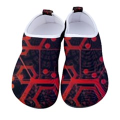 Abstract Red Geometric Kids  Sock-style Water Shoes by Cowasu