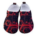 Abstract Red Geometric Kids  Sock-Style Water Shoes View1