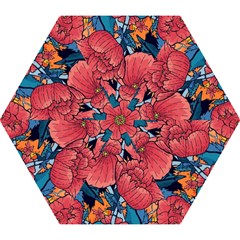 Flower Classic Japanese Art Mini Folding Umbrellas by Cowasu