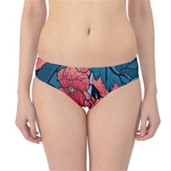 Flower Classic Japanese Art Hipster Bikini Bottoms by Cowasu