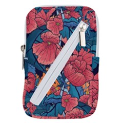 Flower Classic Japanese Art Belt Pouch Bag (small) by Cowasu