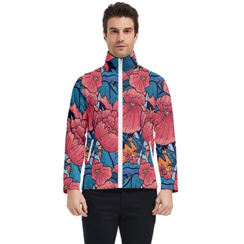 Flower Classic Japanese Art Men s Bomber Jacket by Cowasu