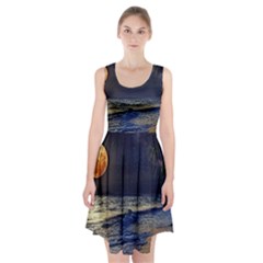 Beautiful Moon Nigh Sky Stars Racerback Midi Dress by Cowasu