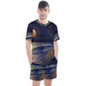 Beautiful Moon Nigh Sky Stars Men s Mesh T-Shirt and Shorts Set View1