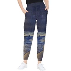 Beautiful Moon Nigh Sky Stars Women s Tapered Pants by Cowasu