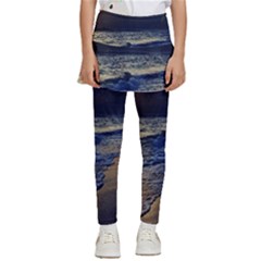 Beautiful Moon Nigh Sky Stars Kids  Skirted Pants by Cowasu