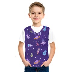 Space Seamless Pattern Kids  Basketball Tank Top by pakminggu