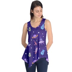 Space Seamless Pattern Sleeveless Tunic by pakminggu