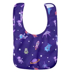 Space Seamless Pattern Baby Bib by pakminggu