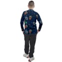 Monster Alien Pattern Seamless Background Men s Pique Long Sleeve T-Shirt View2