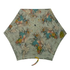 Vintage World Map Mini Folding Umbrellas by pakminggu