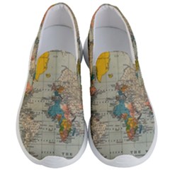 Vintage World Map Men s Lightweight Slip Ons by pakminggu