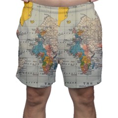 Vintage World Map Men s Shorts by pakminggu