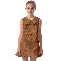 Annual-rings Kids  Pilgrim Collar Ruffle Hem Dress by nateshop