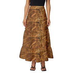 Annual-rings Tiered Ruffle Maxi Skirt