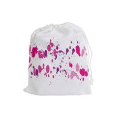 Blot-01  Drawstring Pouch (large)