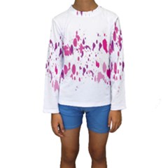 Blot-01  Kids  Long Sleeve Swimwear by nateshop