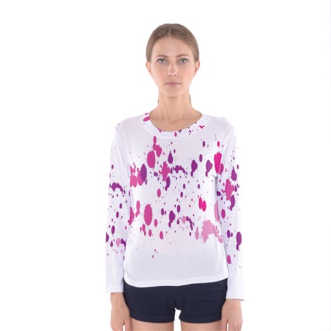 Blot-01  Women s Long Sleeve T-shirt by nateshop