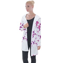 Blot-01  Longline Hooded Cardigan by nateshop