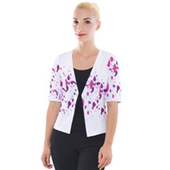 Blot-01  Cropped Button Cardigan by nateshop