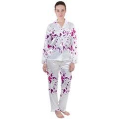 Blot-01  Women s Long Sleeve Satin Pajamas Set	 by nateshop