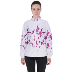 Blot-01  Women s High Neck Windbreaker by nateshop