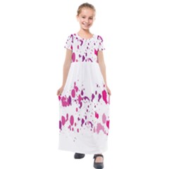 Blot-01  Kids  Short Sleeve Maxi Dress by nateshop