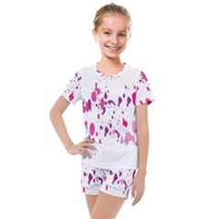 Blot-01  Kids  Mesh T-shirt And Shorts Set