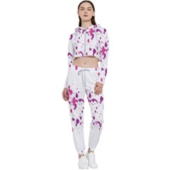 Blot-01  Cropped Zip Up Lounge Set by nateshop