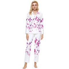 Blot-01  Womens  Long Sleeve Velvet Pocket Pajamas Set by nateshop