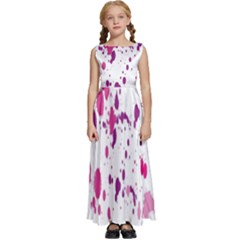 Blot-01  Kids  Satin Sleeveless Maxi Dress by nateshop