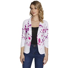 Blot-01  Women s One-button 3/4 Sleeve Short Jacket by nateshop