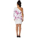 Blot-01  Long Sleeve One Shoulder Mini Dress View4